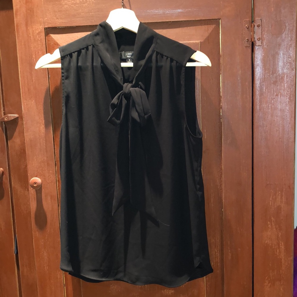 J.Crew 365 Sleeveless Bow Blouse